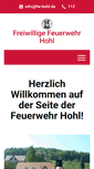 Mobile Screenshot of fw-hohl.de